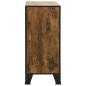 Preview: Lagerschränke 2 Stk. Rustikal Braun 72x36x82 cm Metall und MDF