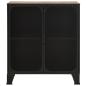 Preview: Lagerschränke 2 Stk. Rustikal Braun 72x36x82 cm Metall und MDF