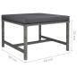 Preview: 3-tlg. Garten-Lounge-Set mit Kissen Poly Rattan Grau