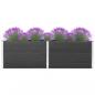Preview: Garten-Hochbeet 200x50x91 cm WPC Grau