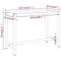 Preview: Werkbankgestell Mattschwarz und Mattrot 110x50x79 cm Metall