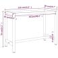 Preview: Werkbankgestell Mattschwarz und Mattrot 110x50x79 cm Metall