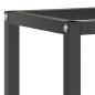Preview: Werkbankgestell Mattschwarz und Mattrot 140x50x79 cm Metall