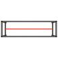 Preview: Werkbankgestell Mattschwarz und Mattrot 170x50x79 cm Metall