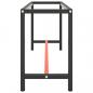 Preview: Werkbankgestell Mattschwarz und Mattrot 170x50x79 cm Metall