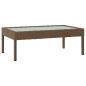 Preview: 8-tlg. Garten-Lounge-Set mit Auflagen Poly Rattan Braun
