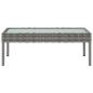 Preview: 8-tlg. Garten-Lounge-Set mit Auflagen Poly Rattan Grau