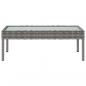 Preview: 8-tlg. Garten-Lounge-Set mit Auflagen Poly Rattan Grau