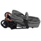 Preview: 3-in-1 Kinderwagen Hellgrau und Schwarz Stahl
