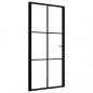 Preview: Innentür ESG Glas und Aluminium 102,5x201,5 cm Schwarz