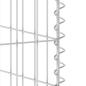 Preview: Gabionenwand für Mülltonnen Verzinkter Stahl 110x100x110 cm