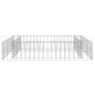 Preview:  Gabionen-Hochbeet Verzinkter Stahl 100x100x20 cm