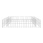 Preview:  Gabionen-Hochbeet Verzinkter Stahl 100x100x20 cm