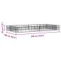 Preview: Gabionen-Hochbeet Verzinkter Stahl 200x100x20 cm