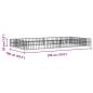 Preview: Gabionen-Hochbeet Verzinkter Stahl 200x100x20 cm