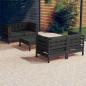 Preview: ARDEBO.de - 5-tlg. Garten-Lounge-Set mit Anthrazit Kissen Kiefernholz