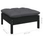 Preview: 7-tlg. Garten-Lounge-Set mit Kissen Kiefer Massivholz