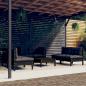 Preview: ARDEBO.de - 7-tlg. Garten-Lounge-Set mit Kissen Kiefer Massivholz