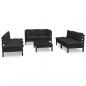 Preview: 7-tlg. Garten-Lounge-Set mit Kissen Kiefer Massivholz