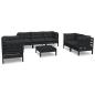 Preview: 8-tlg. Garten-Lounge-Set mit Kissen Kiefer Massivholz
