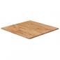Preview: ARDEBO.de - Tischplatte Quadratisch Hellbraun 60x60x1,5cm Behandelte Eiche
