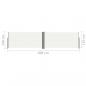 Preview: Seitenmarkise Ausziehbar Creme 140x600 cm