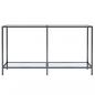 Preview: Konsolentisch Transparent 140x35x75,5 cm Hartglas