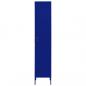 Preview: Schließfachschrank Marineblau 35x46x180 cm Stahl