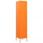 Preview: Schließfachschrank Orange 35x46x180 cm Stahl 