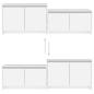 Preview: TV-Schrank Weiß 146,5x35x50 cm Holzwerkstoff