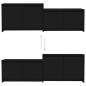 Preview: TV-Schrank Schwarz 146,5x35x50 cm Holzwerkstoff