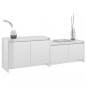 Preview: TV-Schrank Hochglanz-Weiß 146,5x35x50 cm Holzwerkstoff