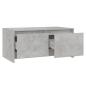 Preview: ARDEBO.de - Couchtisch Betongrau 90x50x41,5 cm Holzwerkstoff