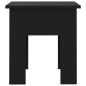 Preview: Couchtisch Schwarz 40x40x42 cm Holzwerkstoff