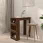 Preview: Bartisch mit Regal Räuchereiche 102x50x103,5cm Holzwerkstoff