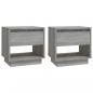 Preview: Nachttische 2 Stk. Grau Sonoma 45x34x44 cm Holzwerkstoff