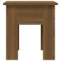 Preview: Couchtisch Braun Eichen-Optik 40x40x42 cm Holzwerkstoff