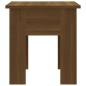 Preview: Couchtisch Braun Eichen-Optik 40x40x42 cm Holzwerkstoff