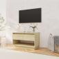 Preview: ARDEBO.de - TV-Schrank Sonoma-Eiche 70x41x44 cm Holzwerkstoff