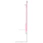 Preview: Kleinkind-Bettschutzgitter Rosa 140x25 cm Stoff