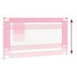 Preview: Kleinkind-Bettschutzgitter Rosa 140x25 cm Stoff