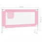 Preview: Kleinkind-Bettschutzgitter Rosa 140x25 cm Stoff