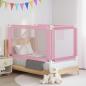 Preview: Kleinkind-Bettschutzgitter Rosa 140x25 cm Stoff