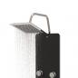 Preview: Duschpaneel Glas 25x47,5x130 cm Schwarz
