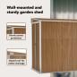 Preview: Anbauschuppen Braun 118x288x178 cm Verzinkter Stahl