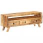 Preview: TV-Schrank 110x30x40 cm Massivholz Mango 
