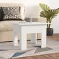 Preview: ARDEBO.de - Couchtisch Weiß 55x55x42 cm Holzwerkstoff