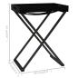 Preview: Klapptisch Schwarz 48x34x61 cm MDF