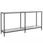 Preview: Konsolentisch Weiß 160x35x75,5 cm cm Hartglas