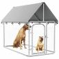 Preview: Outdoor-Hundezwinger mit Dach 200x100x150 cm